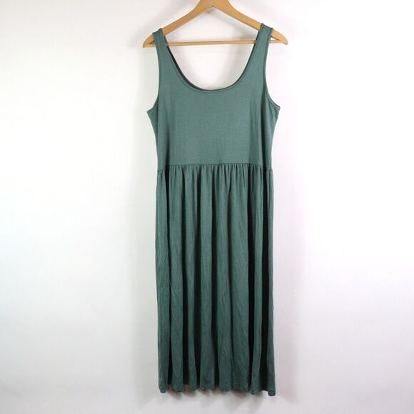 NWT Gap Fit and Flare Tank Midi Dress L - Picture 2 of 7